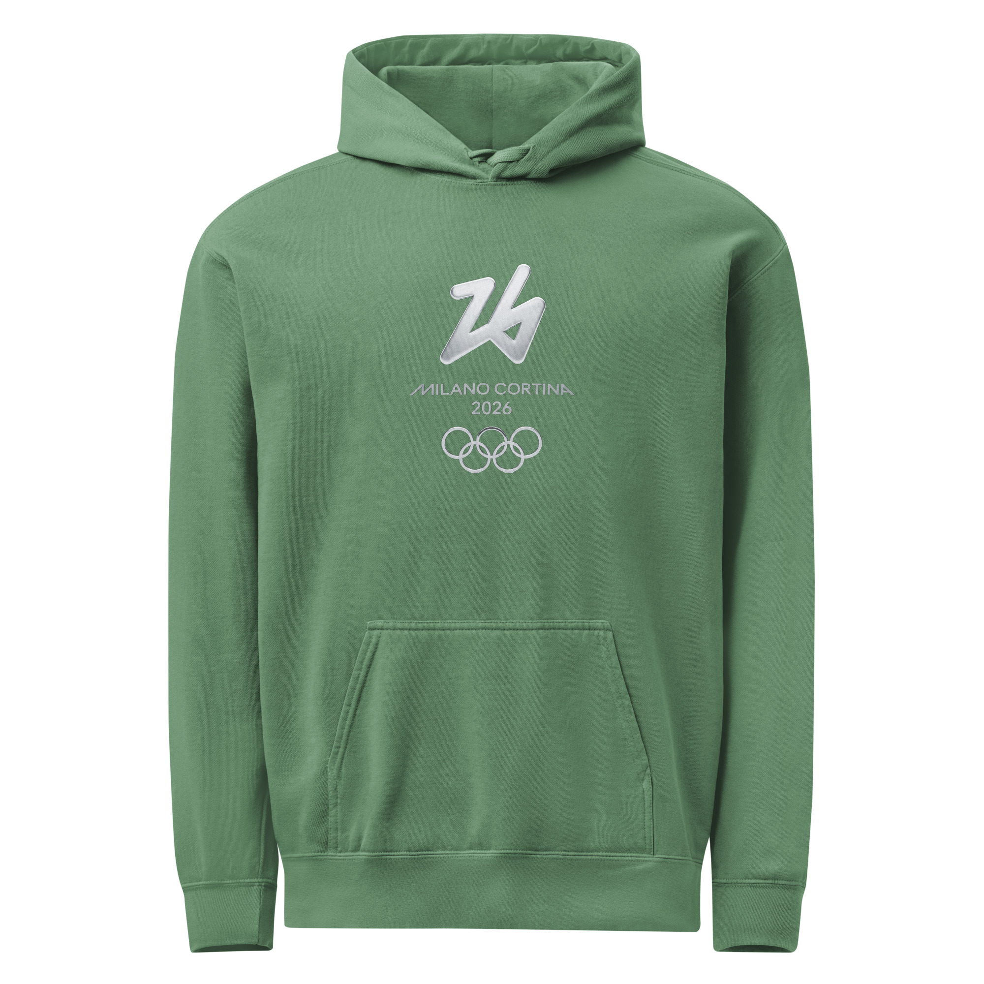 unisex garment dyed hoodie | milano cortina 2026 winter olympics sports energy unisex garment dyed hoodie | milano cortina 2026 winter olympics sports energy