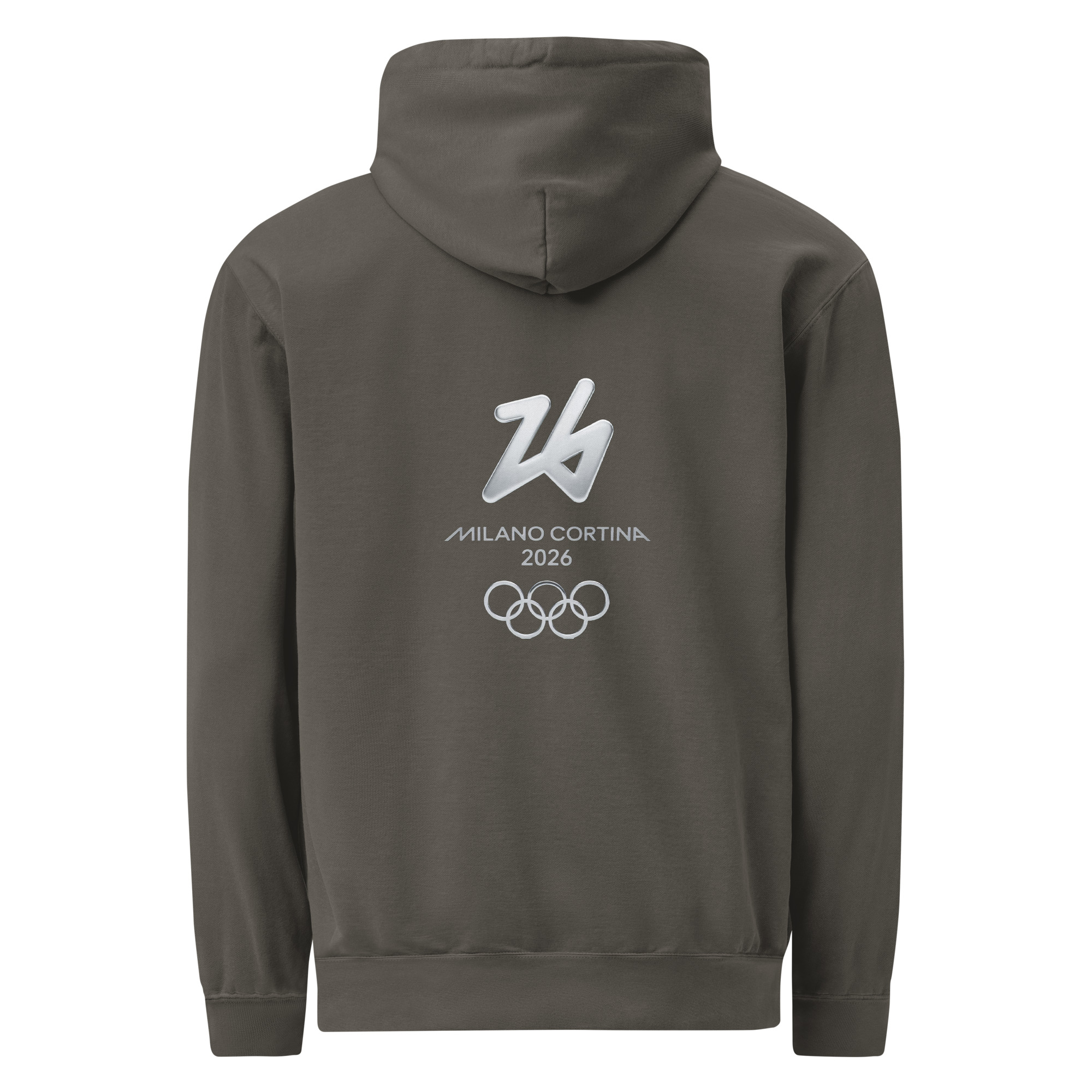unisex garment dyed hoodie | milano cortina 2026 winter olympics sports energy unisex garment dyed hoodie | milano cortina 2026 winter olympics sports energy