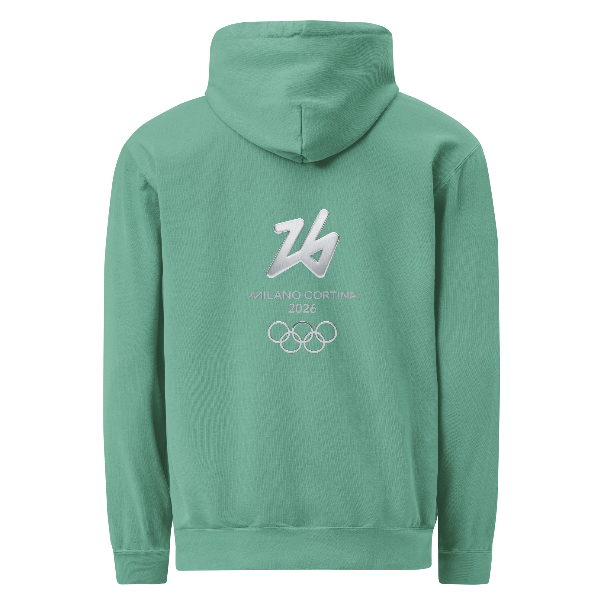 unisex garment dyed hoodie | milano cortina 2026 winter olympics sports energy unisex garment dyed hoodie | milano cortina 2026 winter olympics sports energy