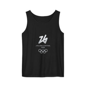 unisex garment dyed tank top | milano cortina 2026 winter olympics sports energy