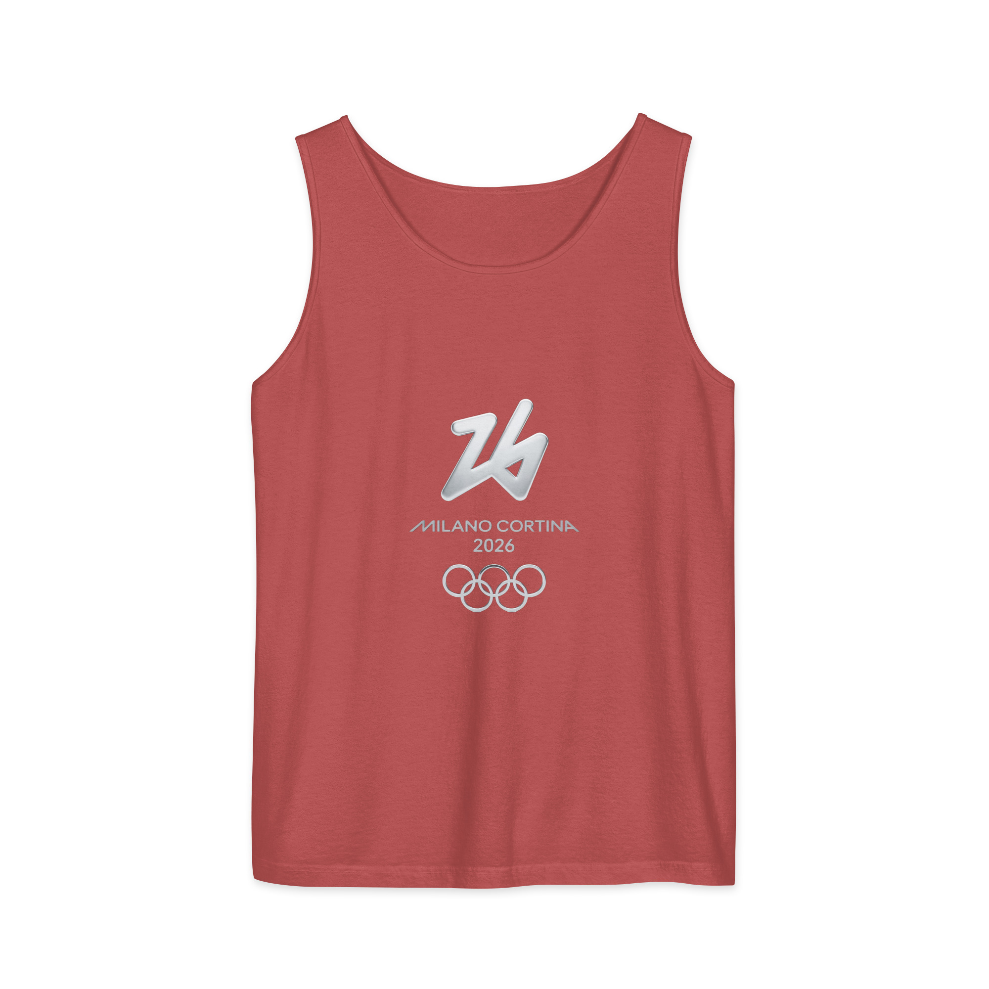 unisex garment dyed tank top | milano cortina 2026 winter olympics sports energy unisex garment dyed tank top | milano cortina 2026 winter olympics sports energy