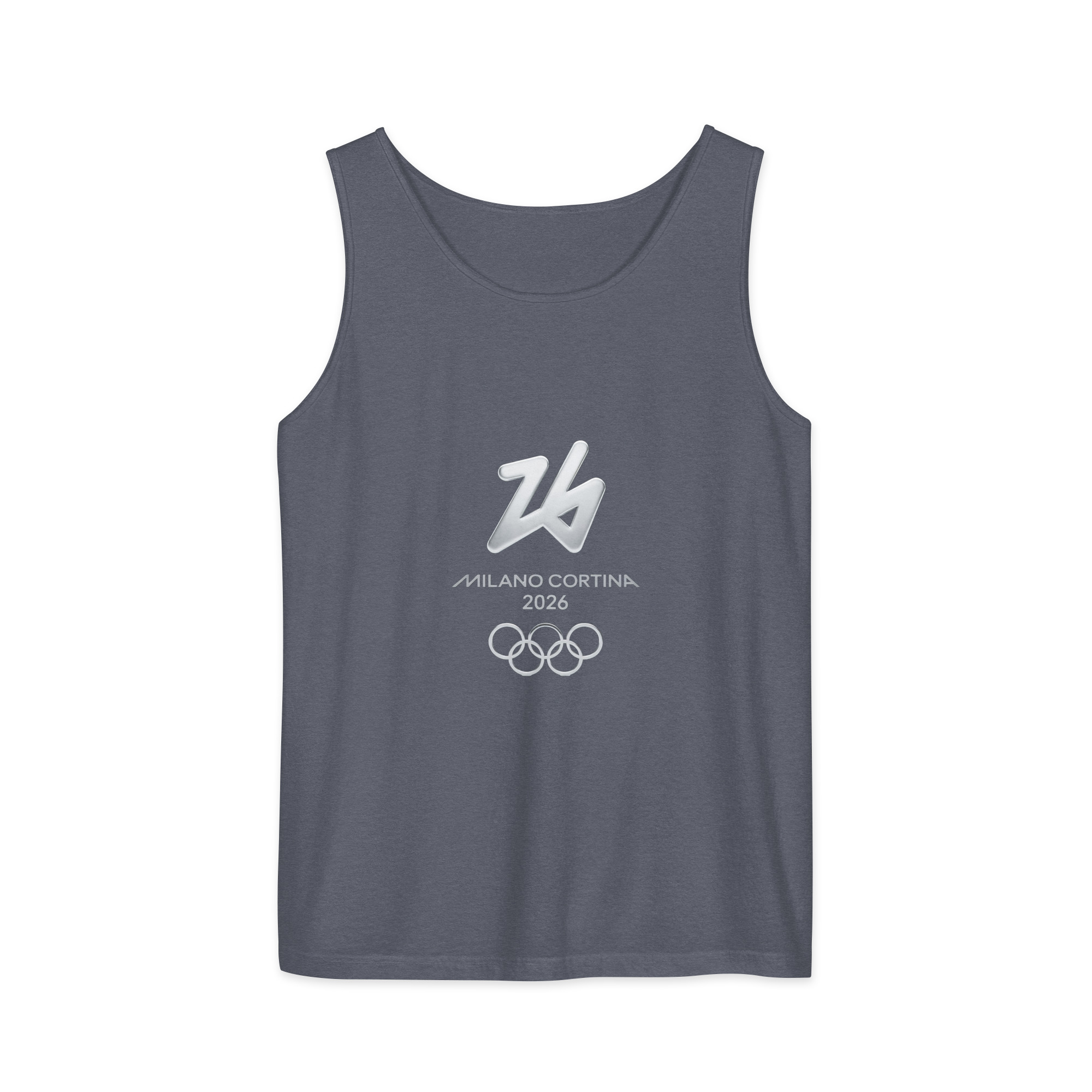 unisex garment dyed tank top | milano cortina 2026 winter olympics sports energy unisex garment dyed tank top | milano cortina 2026 winter olympics sports energy
