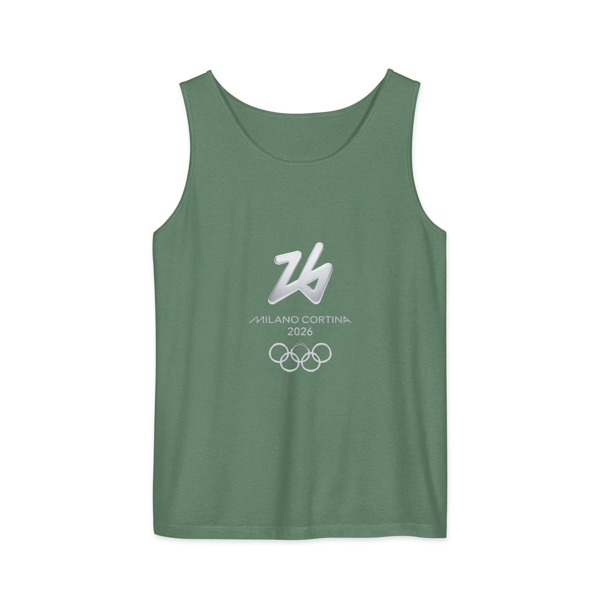 unisex garment dyed tank top | milano cortina 2026 winter olympics sports energy unisex garment dyed tank top | milano cortina 2026 winter olympics sports energy