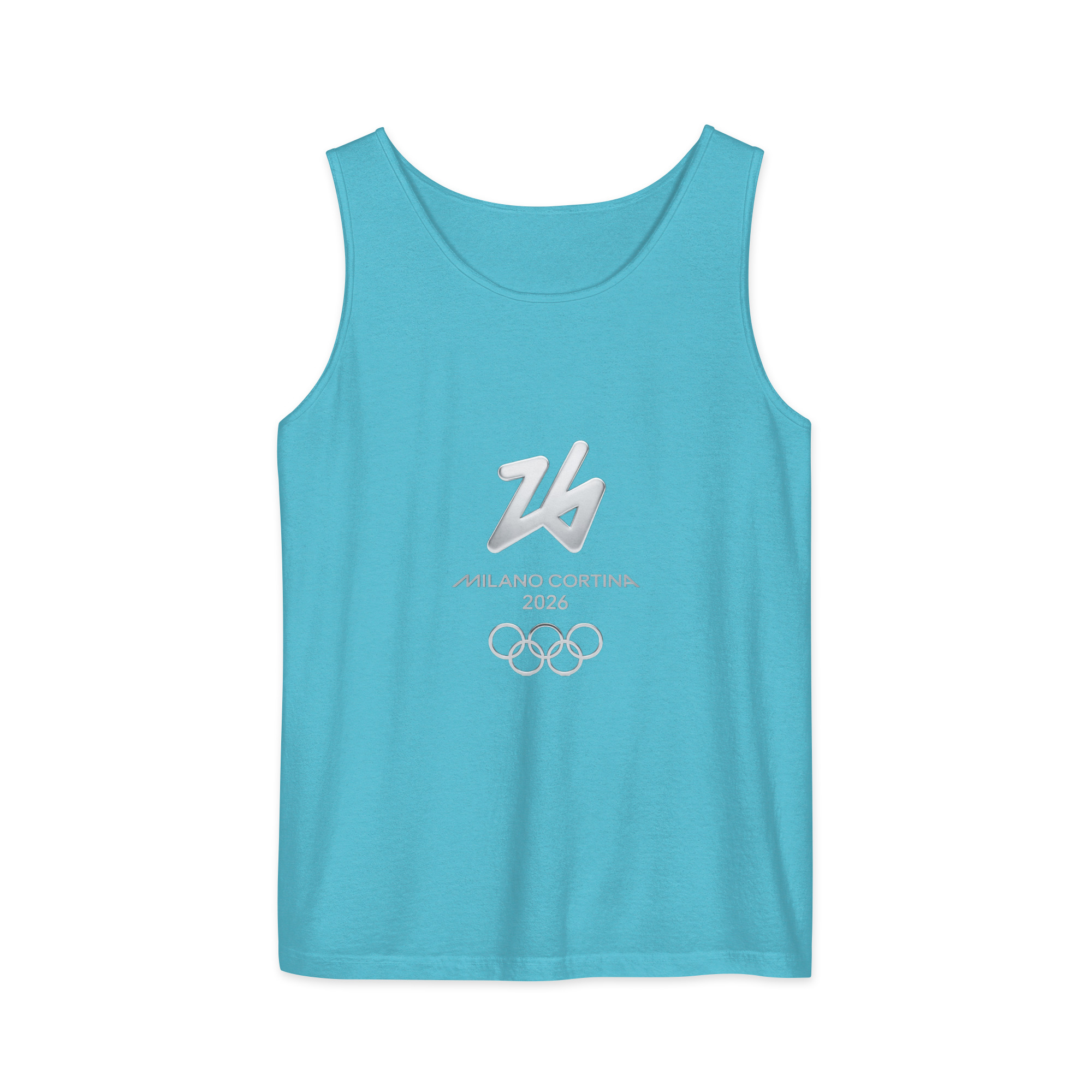 unisex garment dyed tank top | milano cortina 2026 winter olympics sports energy unisex garment dyed tank top | milano cortina 2026 winter olympics sports energy