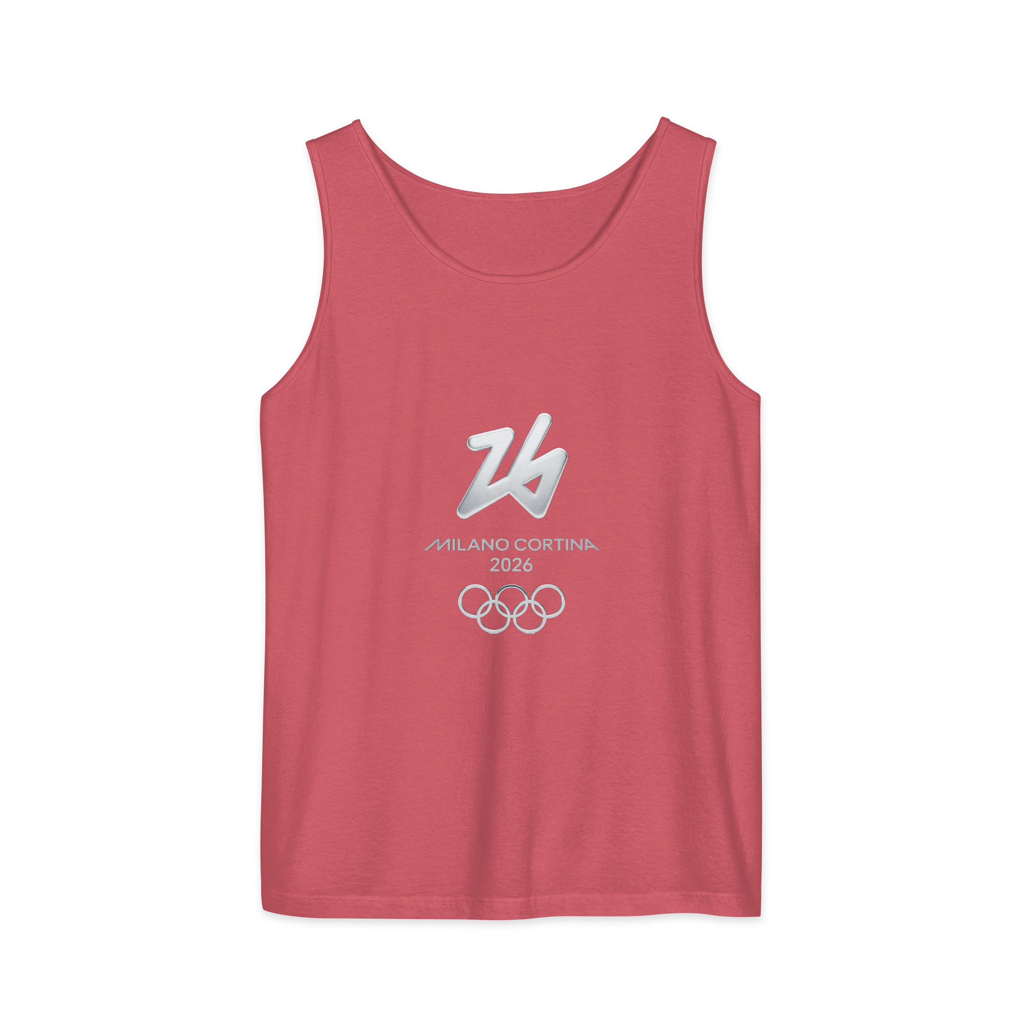 unisex garment dyed tank top | milano cortina 2026 winter olympics sports energy unisex garment dyed tank top | milano cortina 2026 winter olympics sports energy