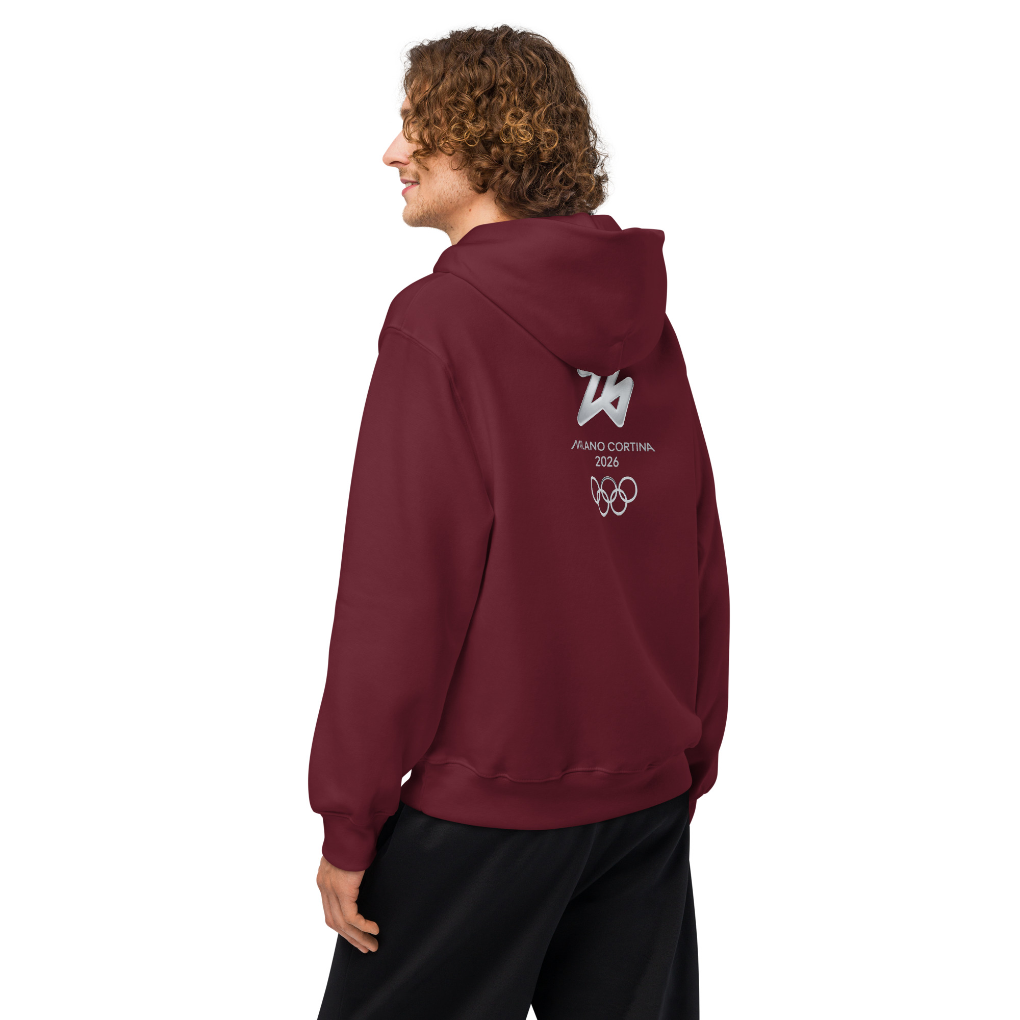 oversized heavyweight hoodie | milano cortina 2026 winter olympics sports energy oversized heavyweight hoodie | milano cortina 2026 winter olympics sports energy