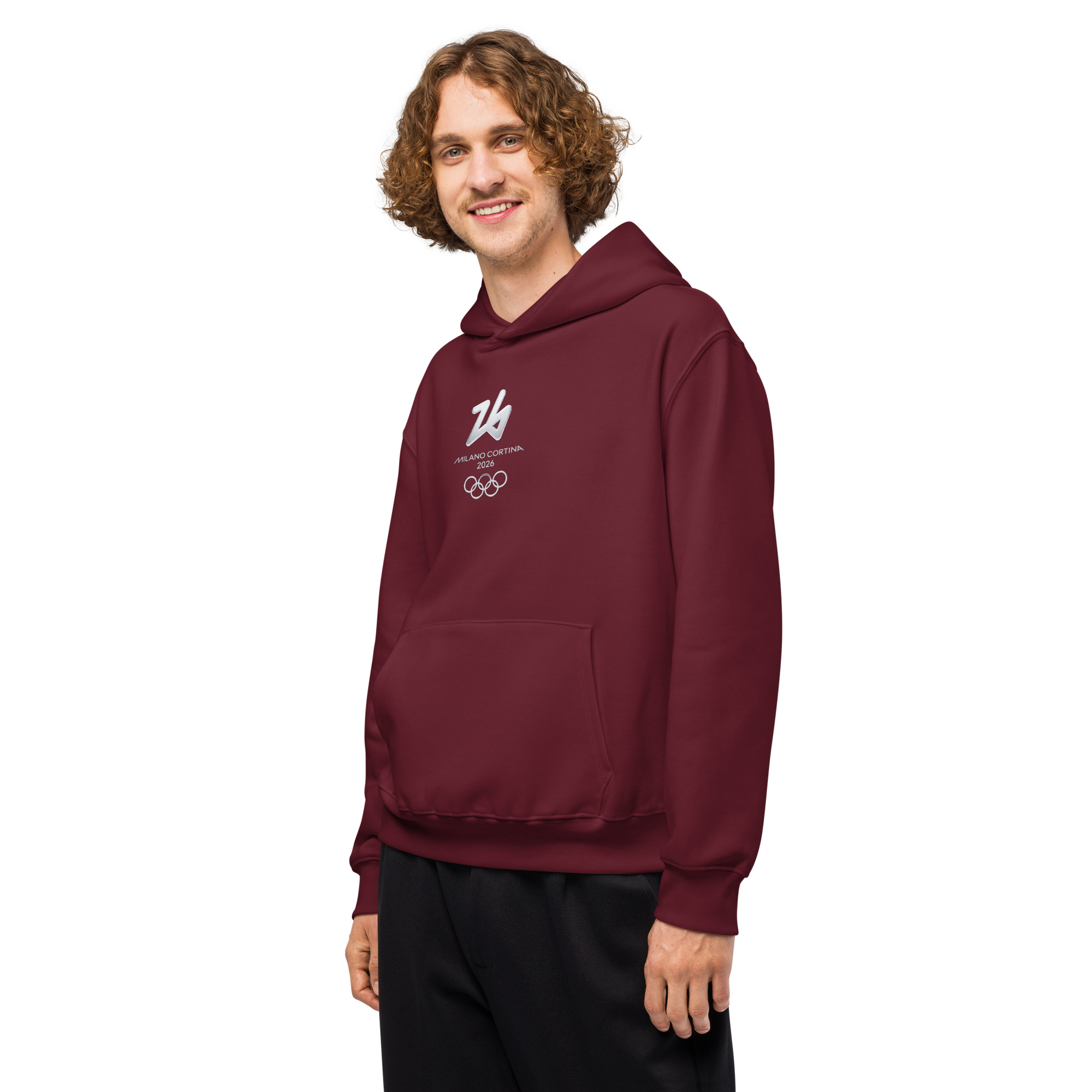oversized heavyweight hoodie | milano cortina 2026 winter olympics sports energy oversized heavyweight hoodie | milano cortina 2026 winter olympics sports energy