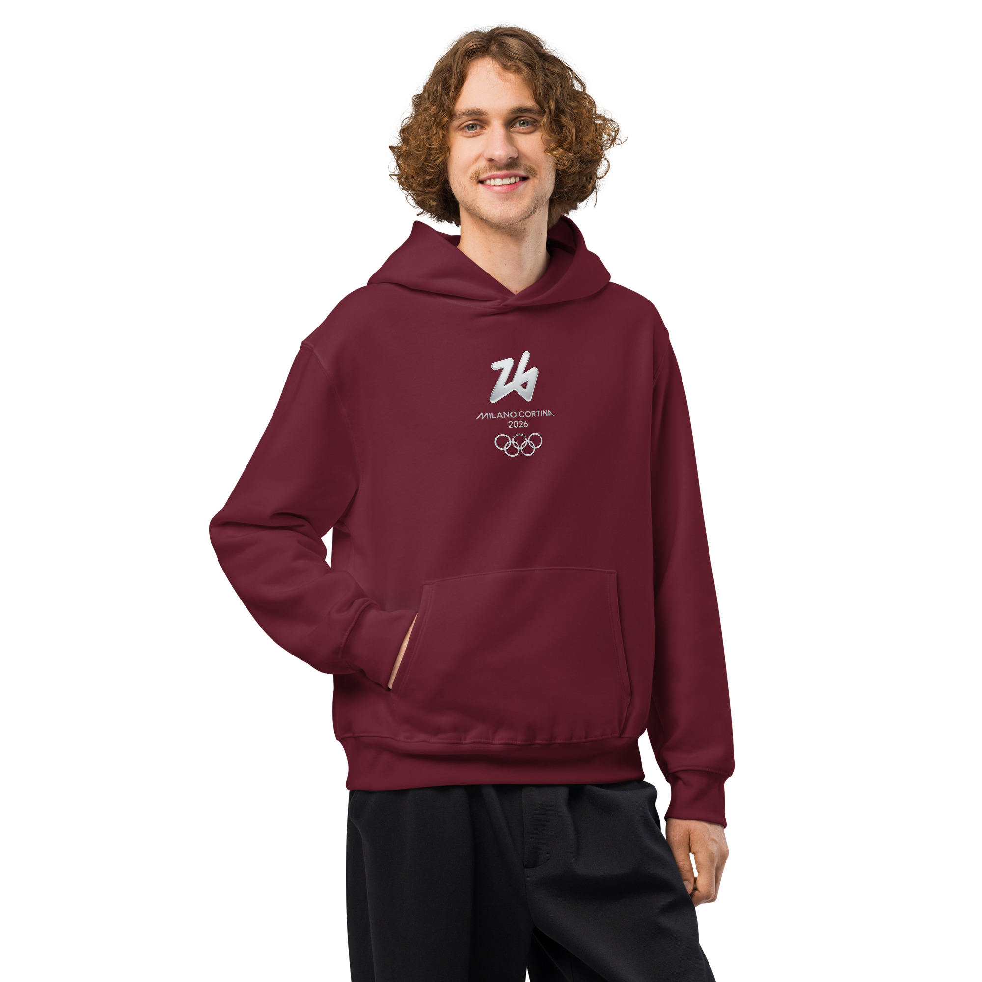 oversized heavyweight hoodie | milano cortina 2026 winter olympics sports energy oversized heavyweight hoodie | milano cortina 2026 winter olympics sports energy