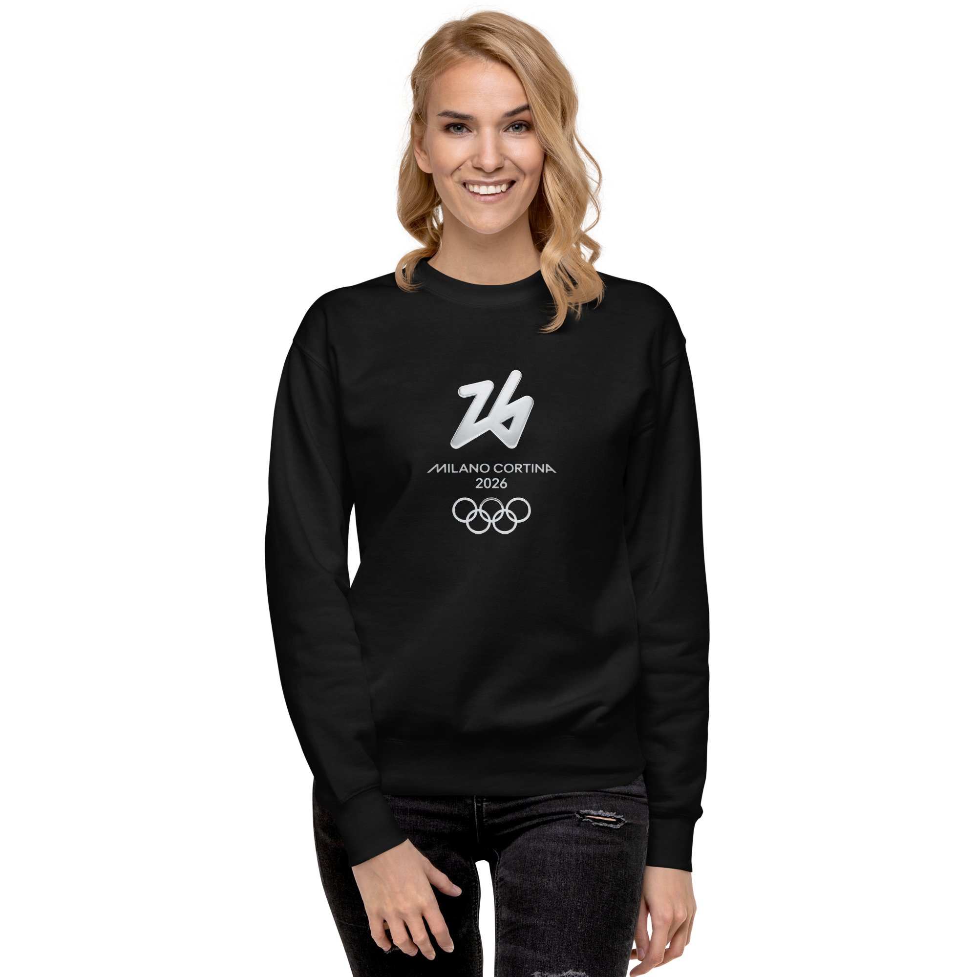 unisex premium sweatshirt | milano cortina 2026 winter olympics sports energy unisex premium sweatshirt | milano cortina 2026 winter olympics sports energy