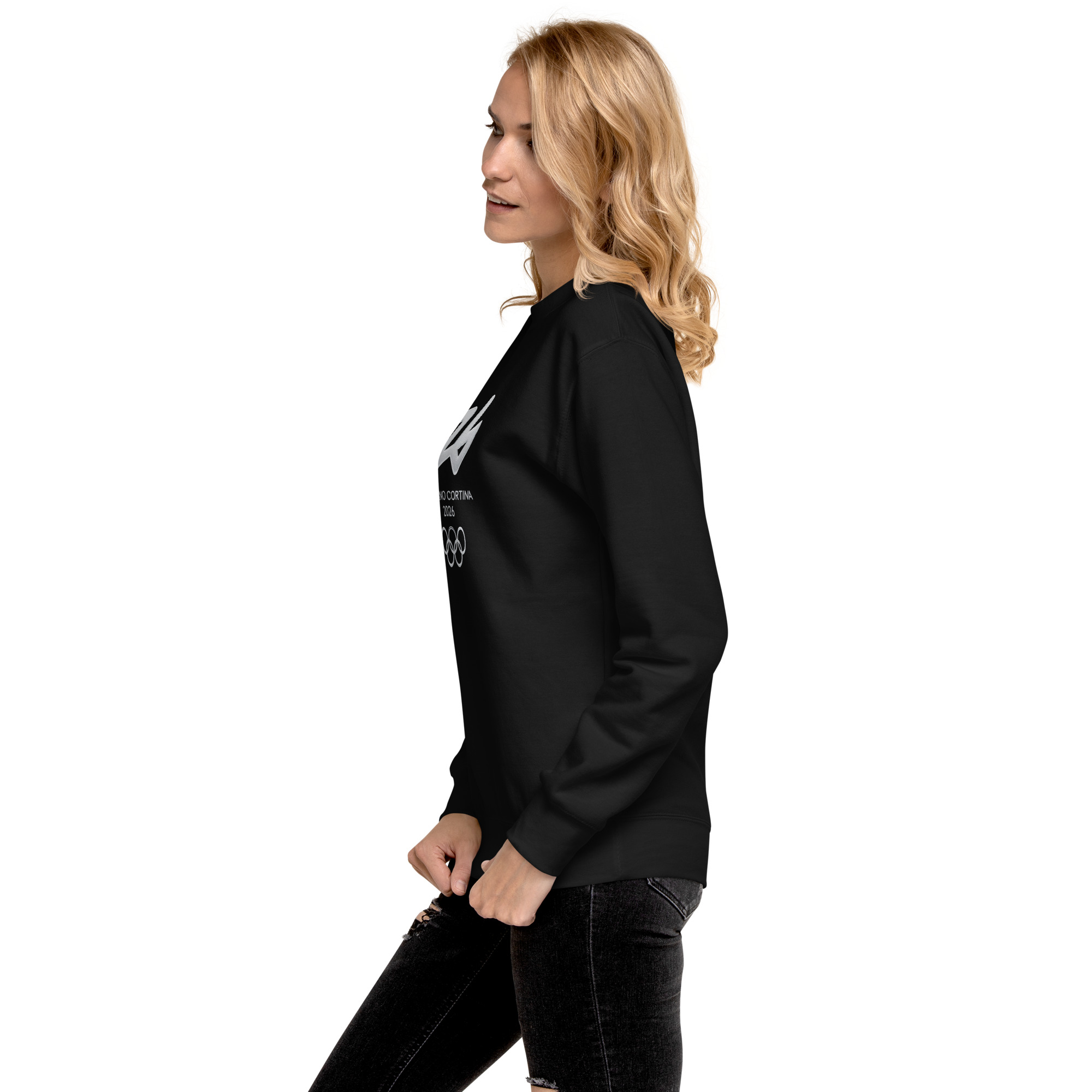 unisex premium sweatshirt | milano cortina 2026 winter olympics sports energy unisex premium sweatshirt | milano cortina 2026 winter olympics sports energy