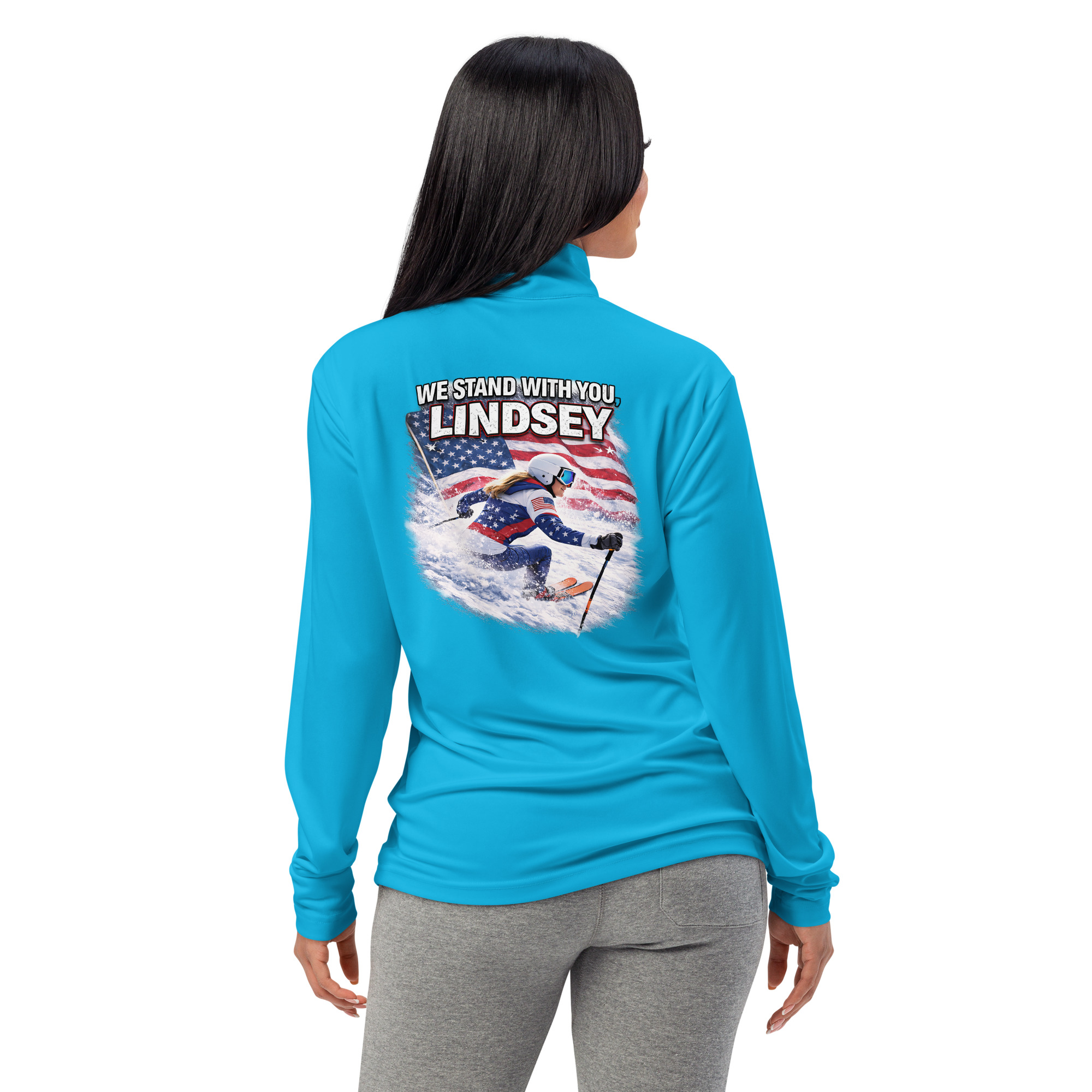lightweight quarter zip pullover | we stand with you, lindsey lightweight quarter zip pullover | we stand with you, lindsey