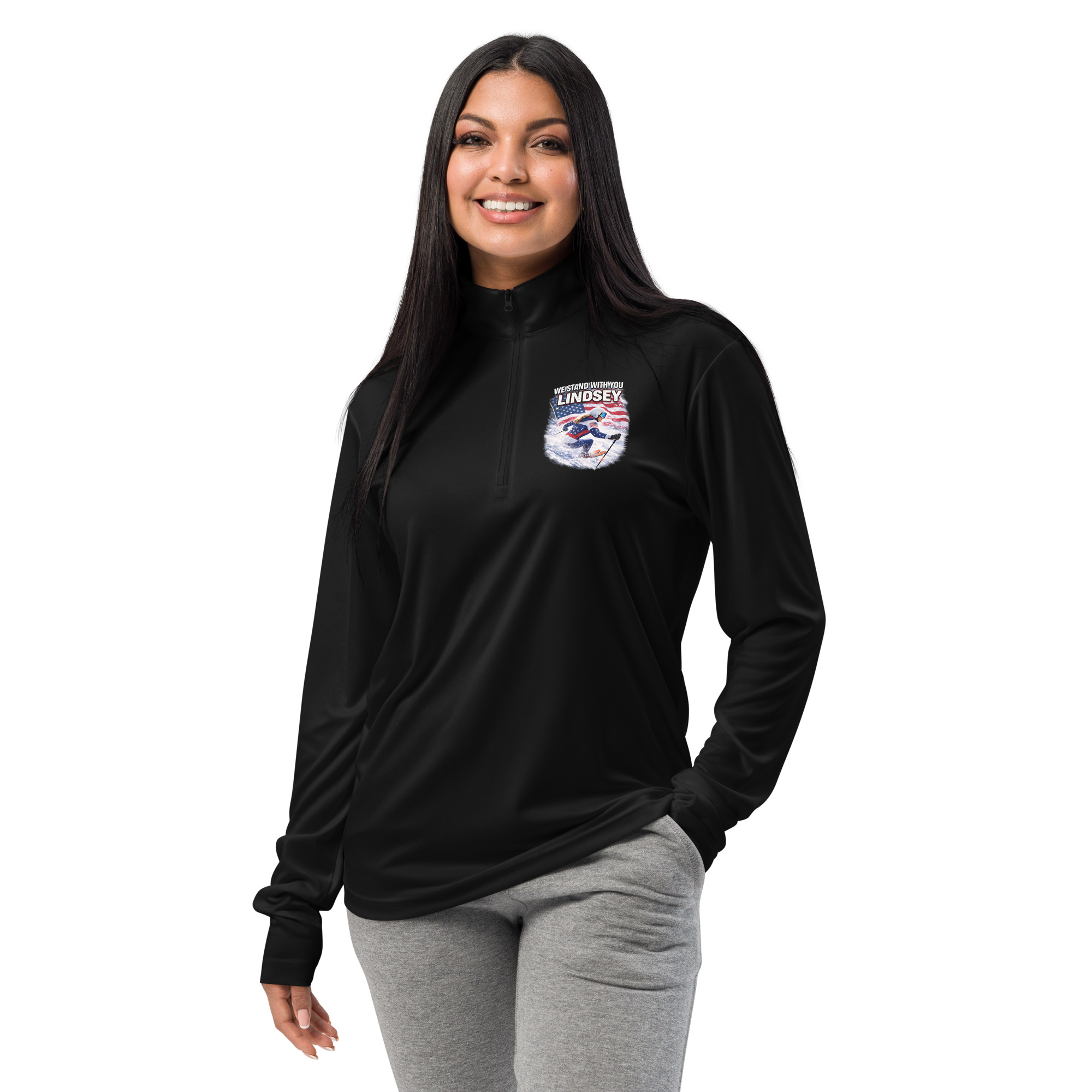 lightweight quarter zip pullover | we stand with you, lindsey lightweight quarter zip pullover | we stand with you, lindsey
