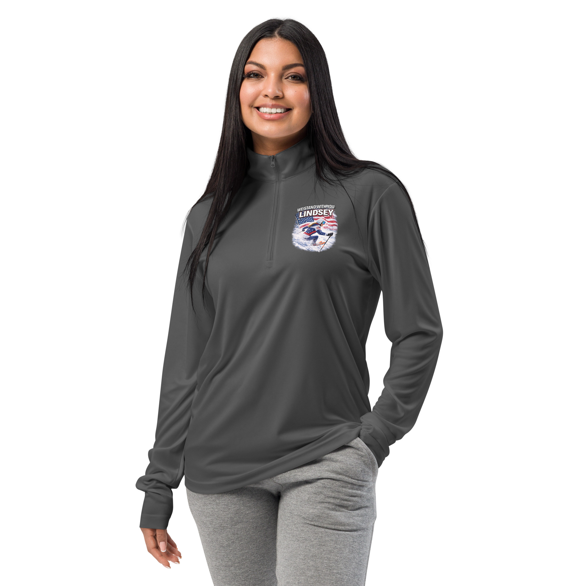 lightweight quarter zip pullover | we stand with you, lindsey lightweight quarter zip pullover | we stand with you, lindsey