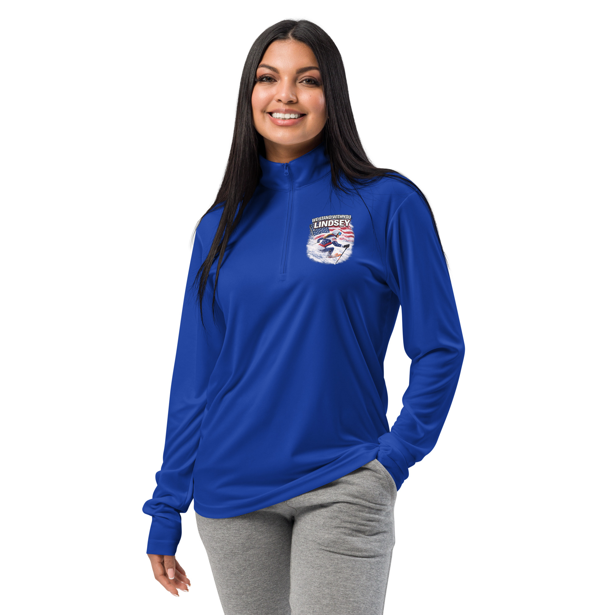 lightweight quarter zip pullover | we stand with you, lindsey lightweight quarter zip pullover | we stand with you, lindsey