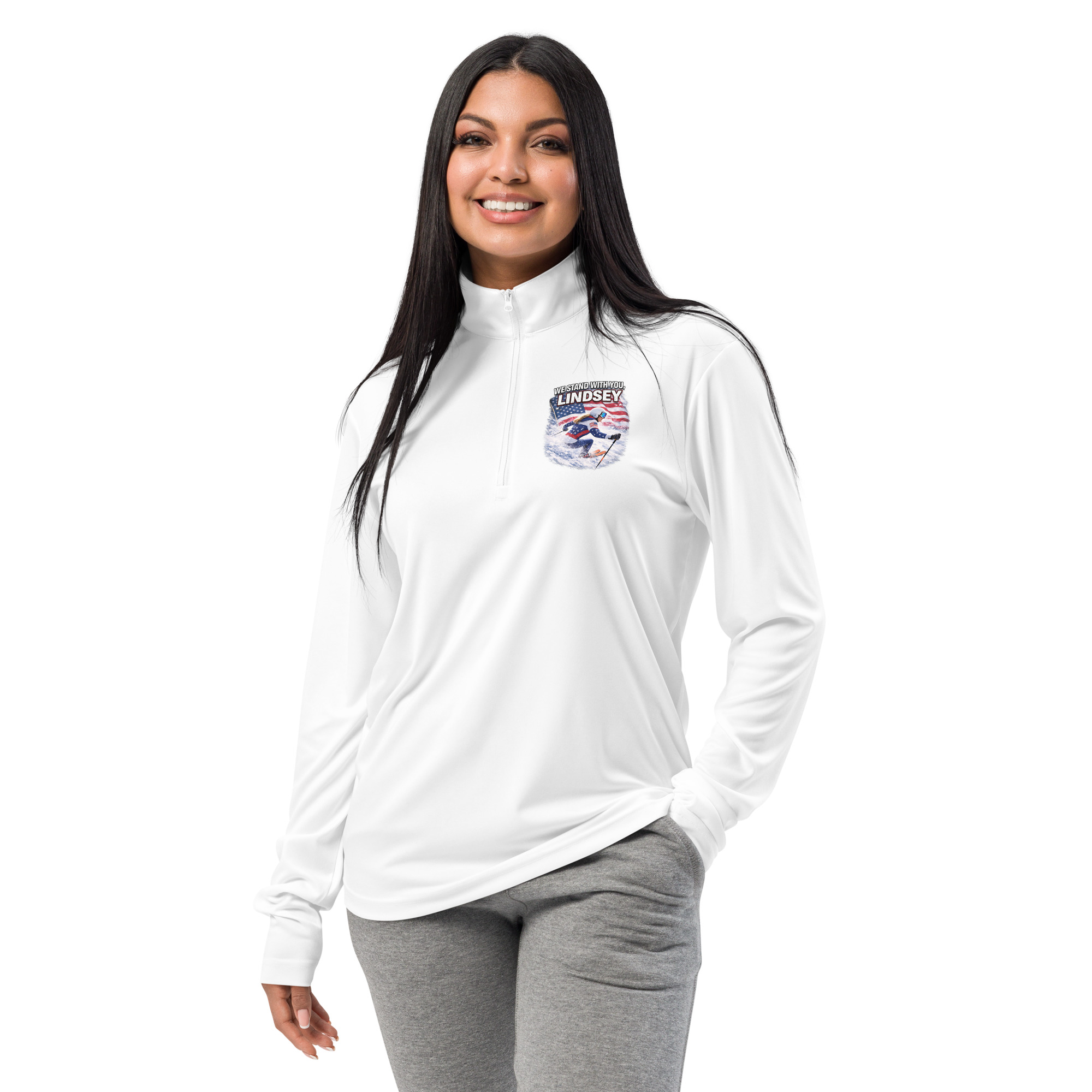 lightweight quarter zip pullover | we stand with you, lindsey lightweight quarter zip pullover | we stand with you, lindsey