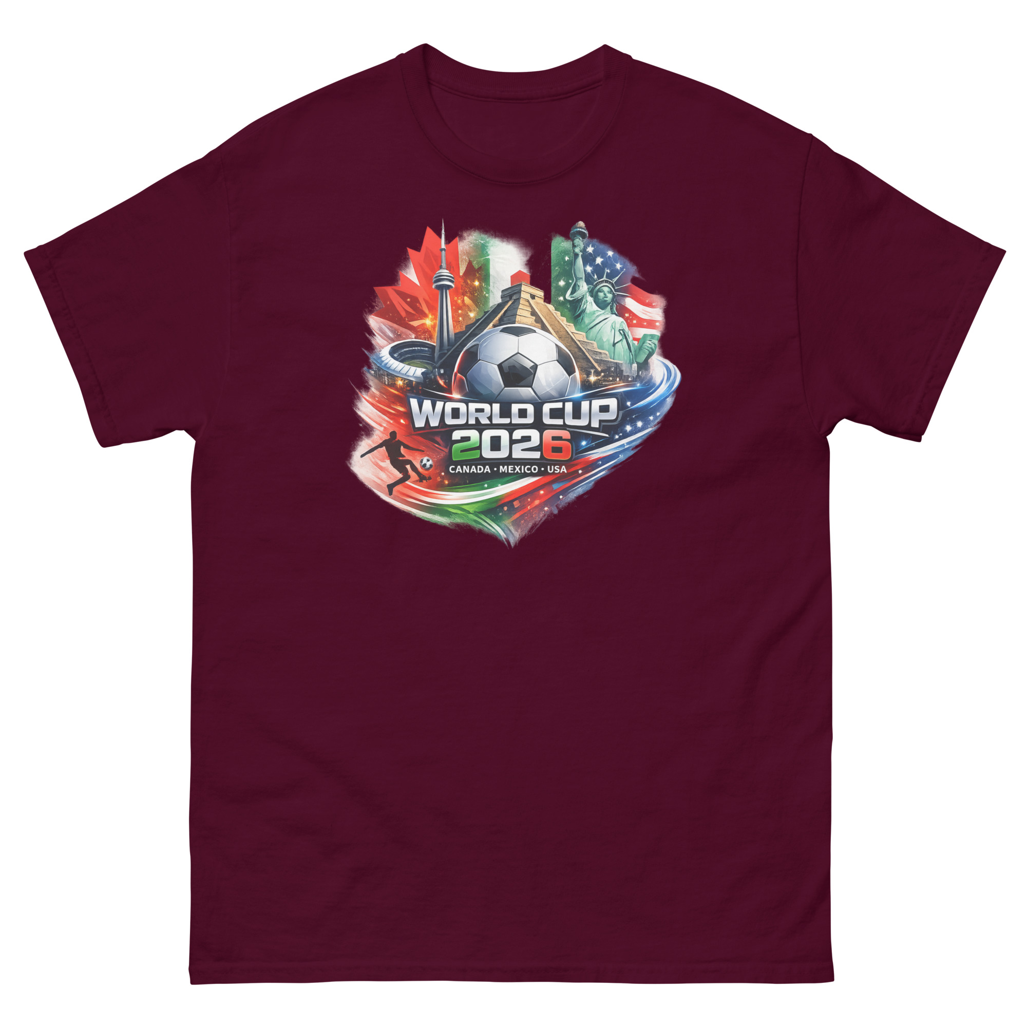 unisex classic tee | world football spirit 2026 shirt usa canada mexico soccer fan tee north america match day gift unisex classic tee | world football spirit 2026 shirt usa canada mexico soccer fan tee north america match day gift