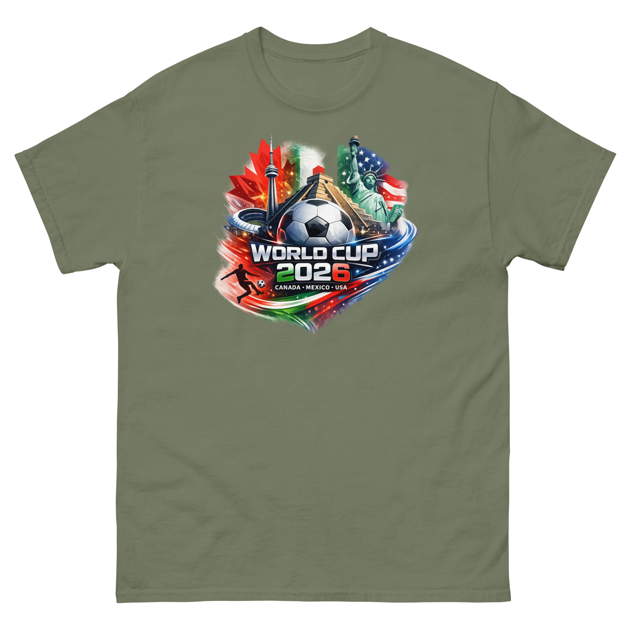 unisex classic tee | world football spirit 2026 shirt usa canada mexico soccer fan tee north america match day gift unisex classic tee | world football spirit 2026 shirt usa canada mexico soccer fan tee north america match day gift