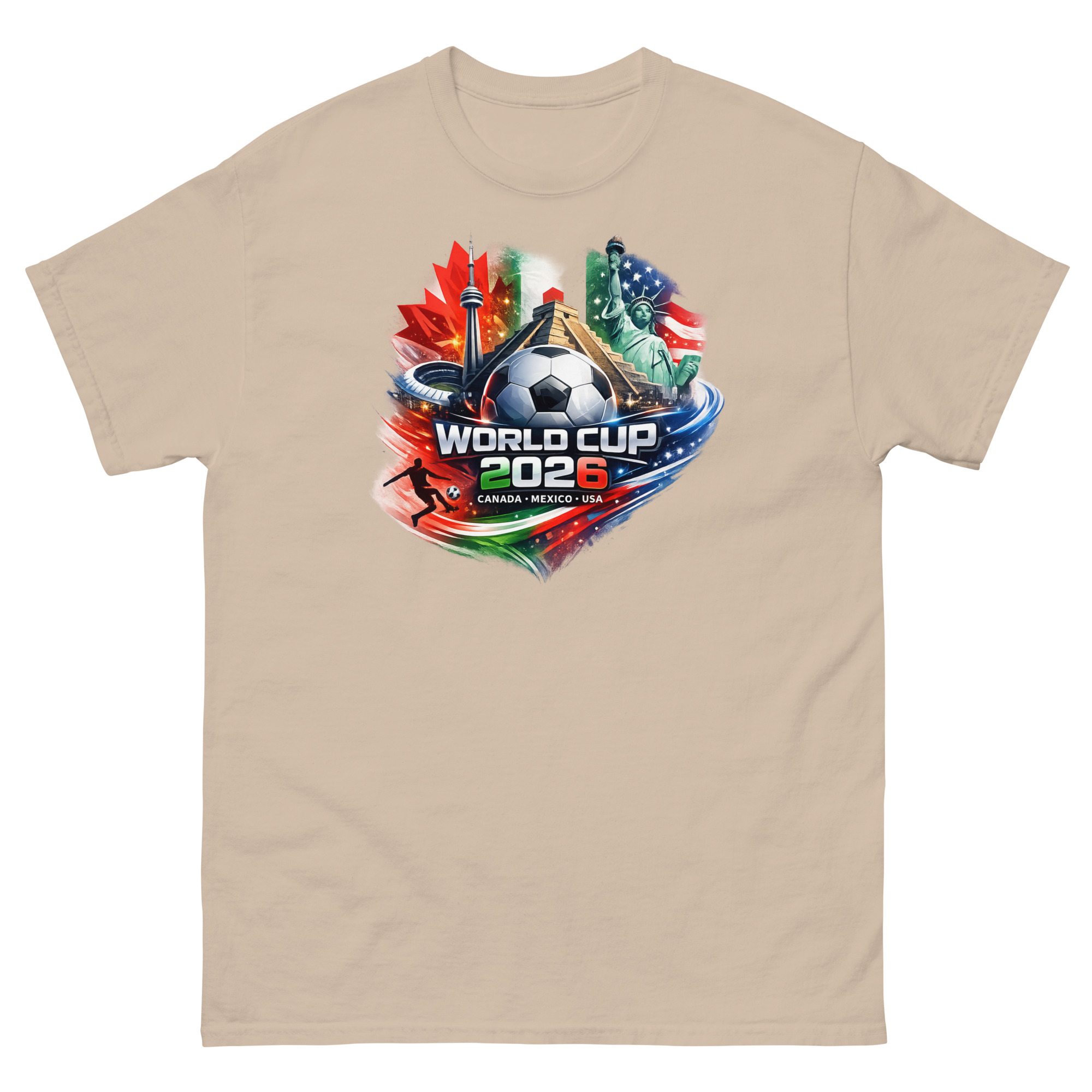 unisex classic tee | world football spirit 2026 shirt usa canada mexico soccer fan tee north america match day gift unisex classic tee | world football spirit 2026 shirt usa canada mexico soccer fan tee north america match day gift