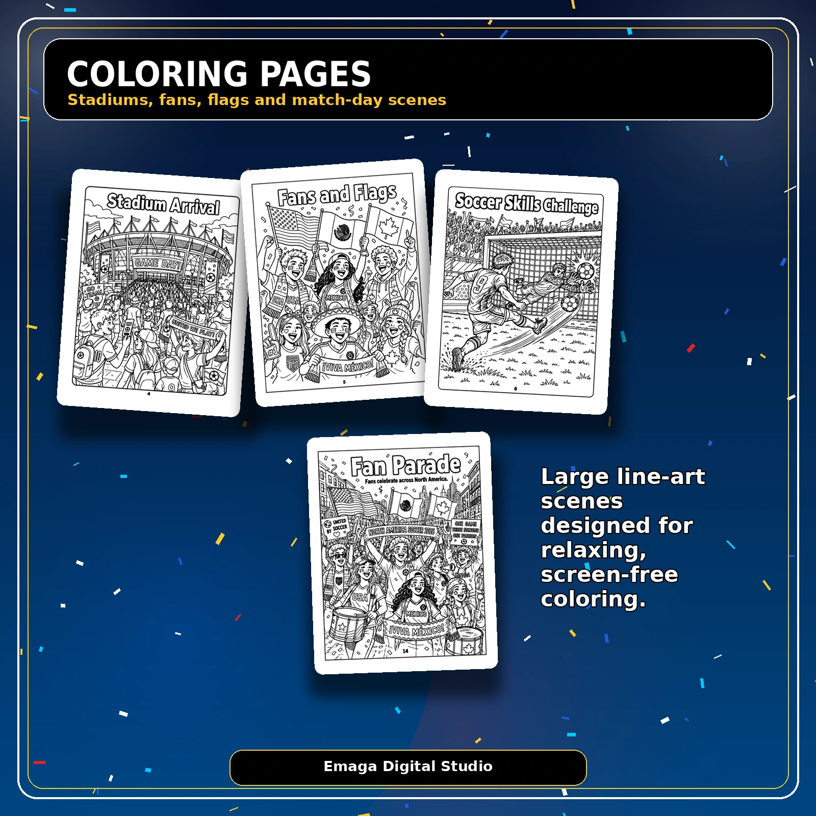 north america soccer 2026 coloring and activity book for older kids north america soccer 2026 coloring and activity book for older kids