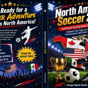 north america soccer 2026 coloring and activity book for older kids