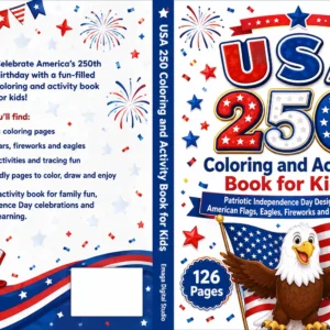 usa 250 coloring and activity book for kids ages 4 8