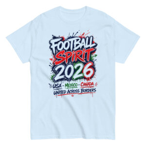 unisex classic tee | world football spirit 2026 shirt usa canada mexico soccer fan tee north america match day gift