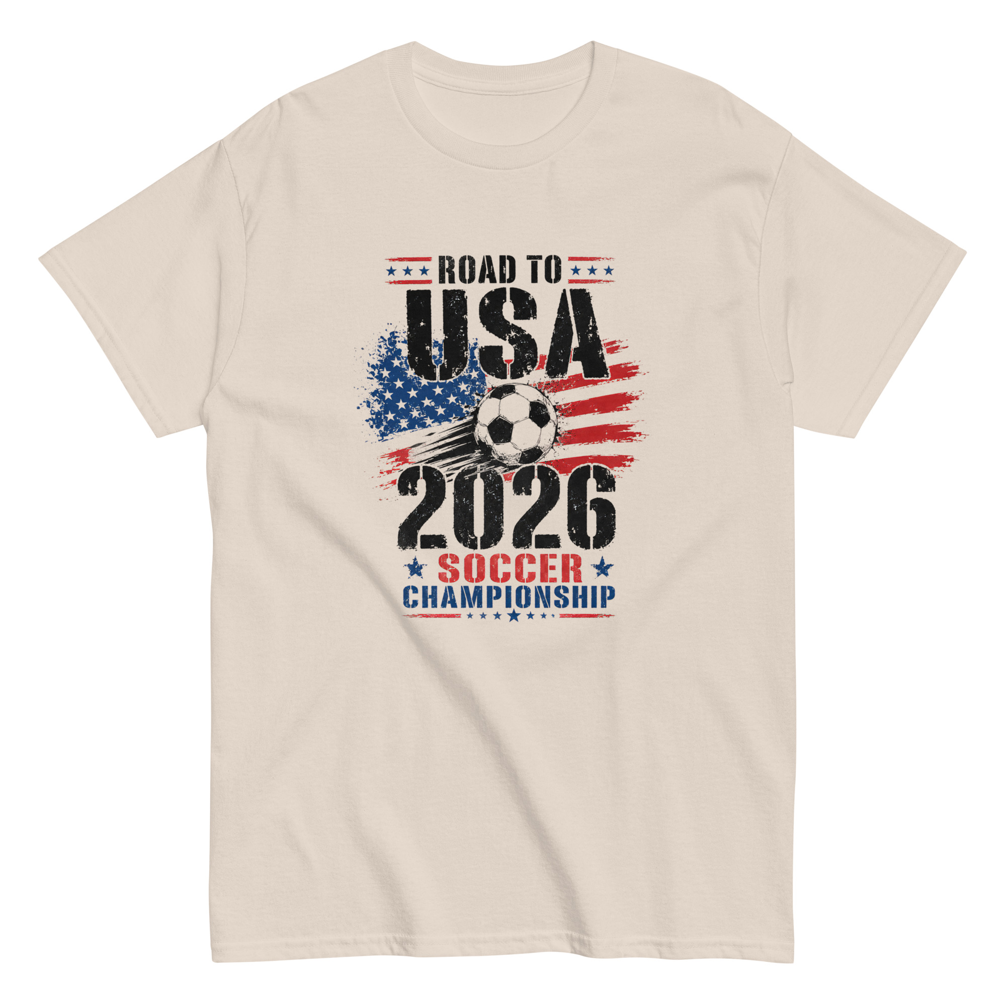 unisex classic tee | road to usa 2026 soccer championship vintage soccer design unisex classic tee | road to usa 2026 soccer championship vintage soccer design