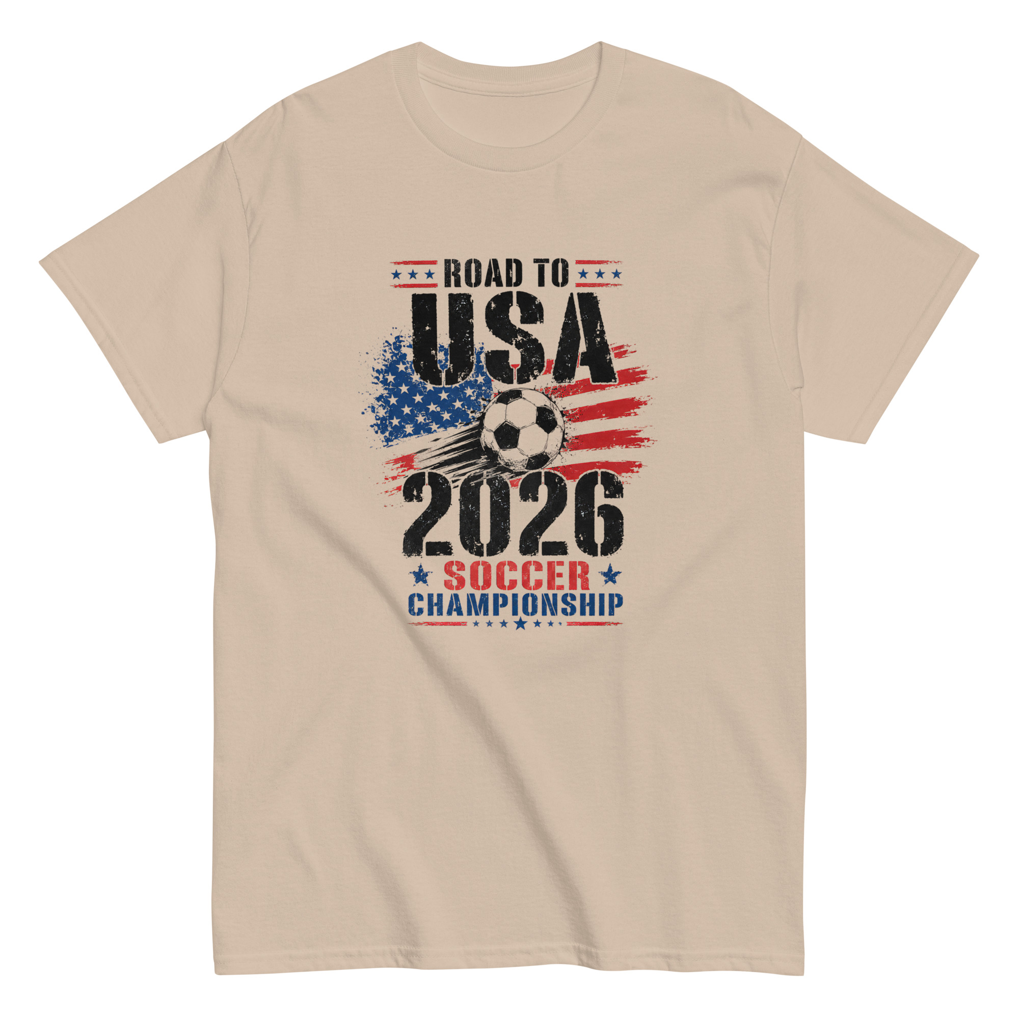 unisex classic tee | road to usa 2026 soccer championship vintage soccer design unisex classic tee | road to usa 2026 soccer championship vintage soccer design