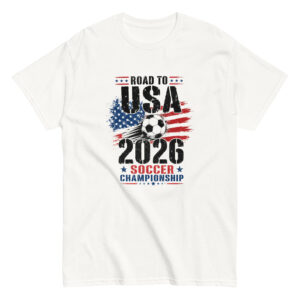 unisex classic tee | road to usa 2026 soccer championship vintage soccer design