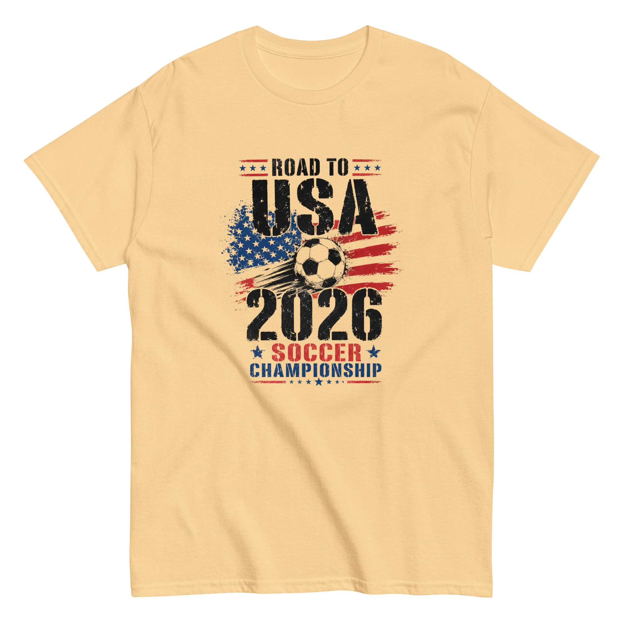 unisex classic tee | road to usa 2026 soccer championship vintage soccer design unisex classic tee | road to usa 2026 soccer championship vintage soccer design
