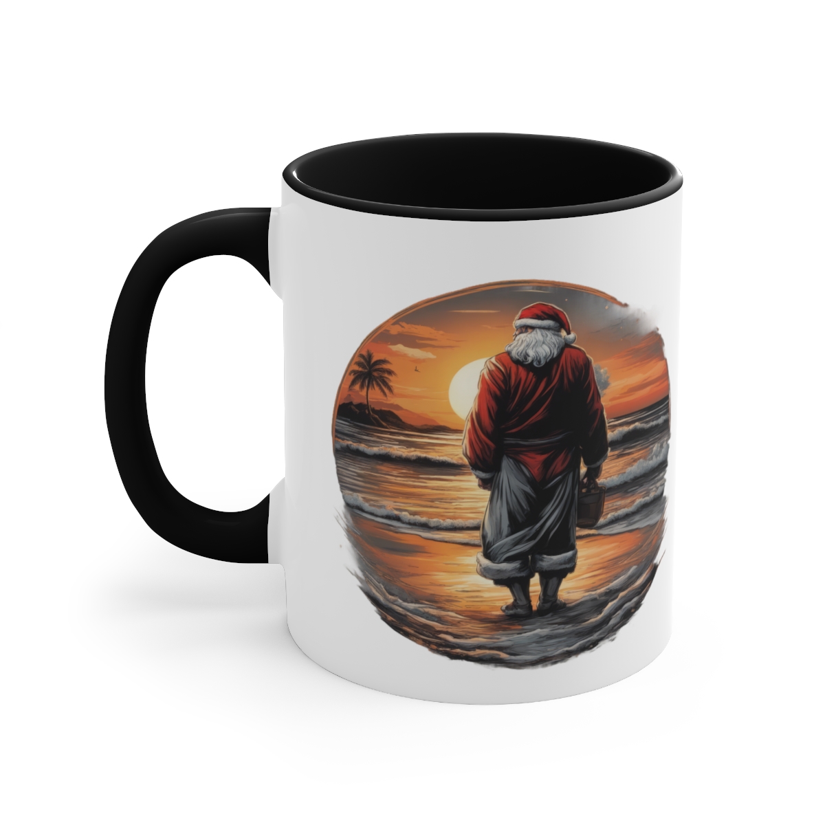 santa claus watching the sunset at a tropical beach no 000219 accent ceramic mug australia.jpg santa claus watching the sunset at a tropical beach no 000219 accent ceramic mug australia.jpg