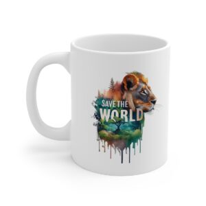 save the world lion and wildlife conservation illustration no 000151 ceramic mug canada.jpg