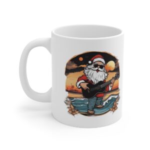 surfing santa claus playing guitar at sunset no 000225 ceramic mug canada.jpg