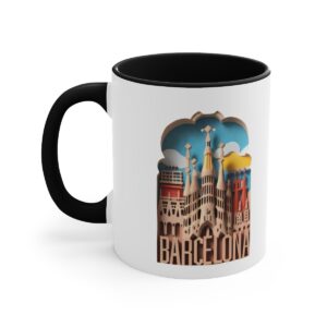 barcelona paper cut landmark composition no 000584 accent ceramic mug australia.jpg