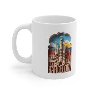 barcelona paper cut landmark composition no 000584 white ceramic mug united kingdom.jpg